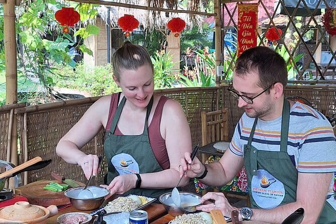 1 hour Egg Coffee Cooking Class with Snack and Local Instructor - A spring roll with the finished drink