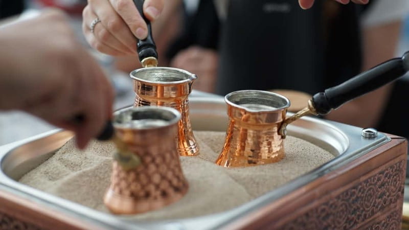 Antalya: Turkish Coffee Brewing on Sand & Fortune Telling - Brewing coffee over hot sand