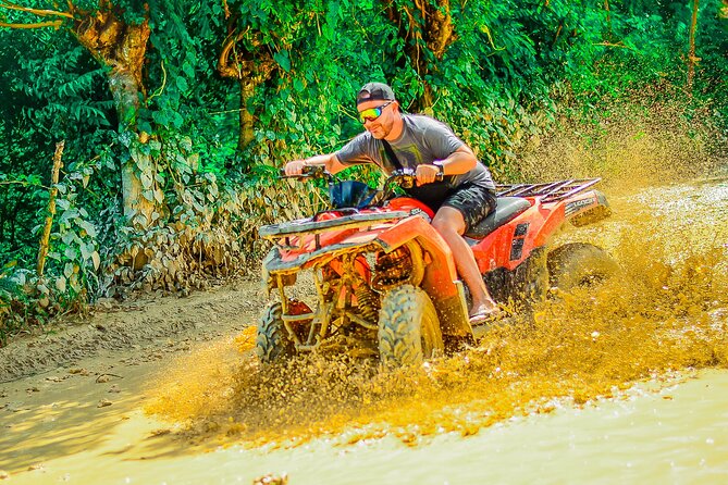 ATV OR BUGGY Ride Into the jungle with cave coffee & chocolate - Entering the clear-water cave
