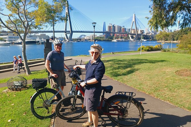 Bespoke Cycle Tours - Sydney Harbour E-Bike Coffee/Lunch Tour - Crossing the ANZAC Bridge and remembering its purpose