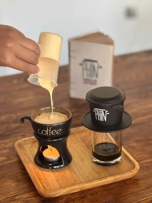 Da Nang: Egg, Salt, & Coconut Coffee Making Class - Mixing chilled coconut coffee