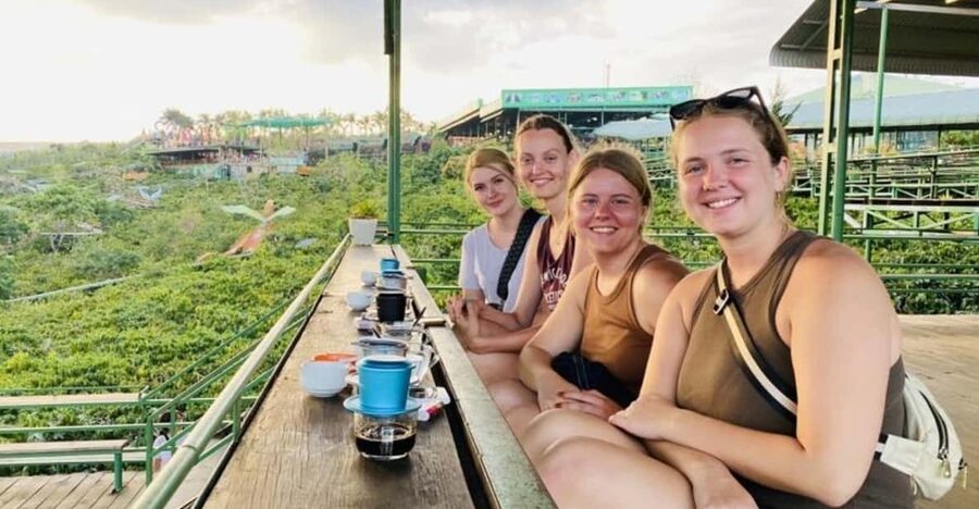 Dalat Group Easy Rider - Elephant Fall-Pagoda-Weasel Coffee… - A roadside pause at Ta Nung Mountain Pass