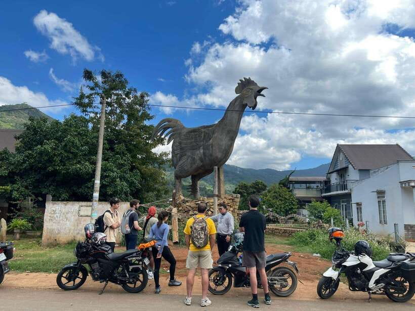 Dalat: MOTORBIKE TOUR TO PONGOUR FALLS- SILK- COFFEE FARM - K’ho village and the work behind local products