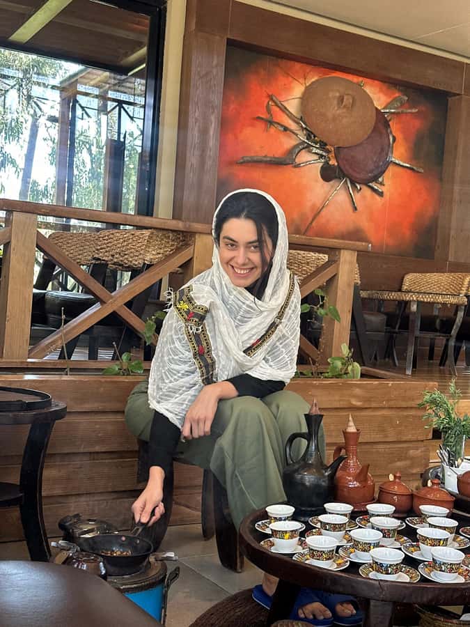 Ethiopia coffee cupping class/Ethiopian food injera making - Coffee first, with Ethiopia in the cup