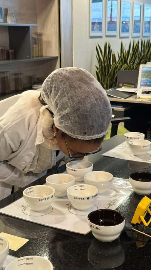 Ethiopia coffee cupping class/Ethiopian food injera making - Shiro, misir wot, and the meal that follows