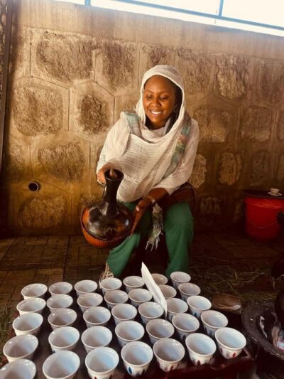 Ethiopia coffee cupping class/Ethiopian food injera making