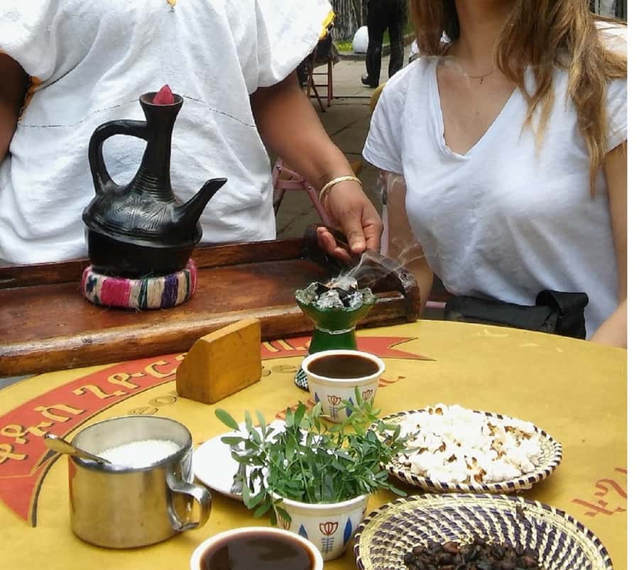 Ethiopian Culinary Tour - Market, Coffee Ceremony and More - Tomoca Coffee and the first taste of Ethiopian beans