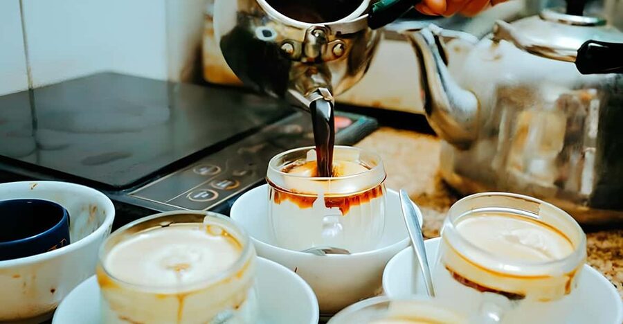 Exploring Vietnamese Coffee Culture, Coffee Making in Hoi An - Making Hanoi egg coffee