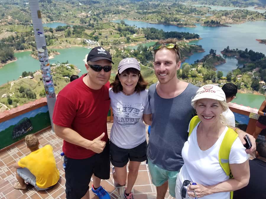 Guatape Coffee Villa including Rock Town & Waterfall - Guatape’s decorated streets and town plaza