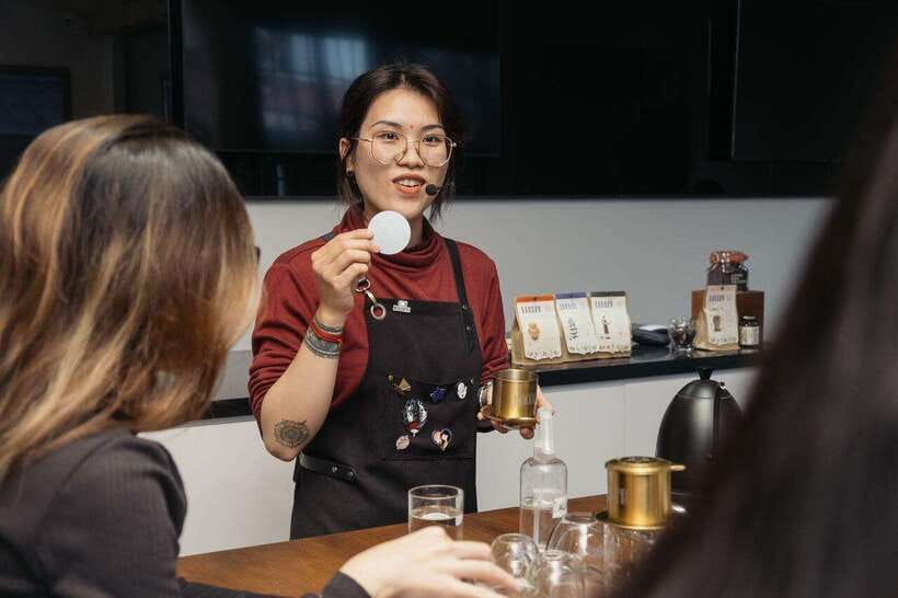 Hands-on Discovery of Vietnamese Coffee & Culture - Making phin coffee with a modern brewer