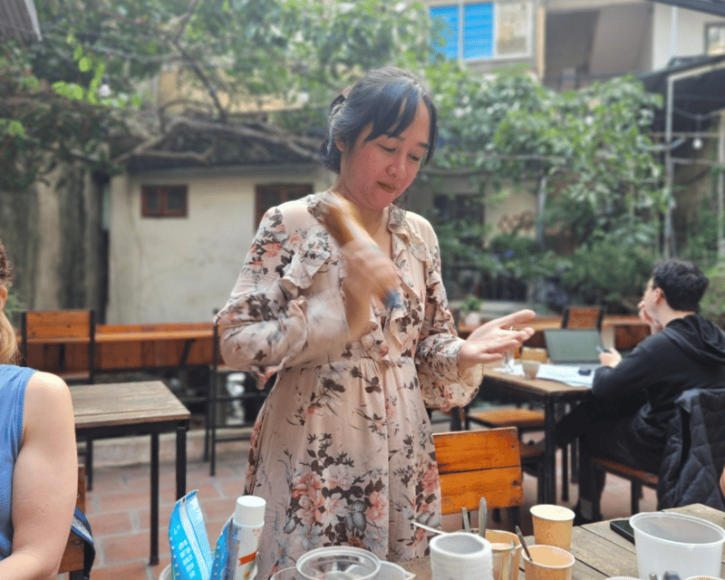 Hanoi Artisan Coffee Making Class with Train Street - Making Hanoi-style egg coffee