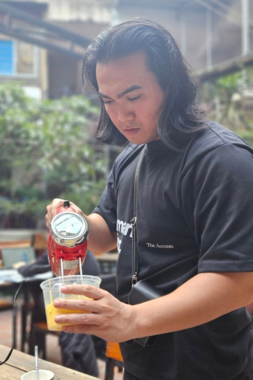 Hanoi Artisan Coffee Making Class with Train Street - Orange or banana coffee: two very different ideas