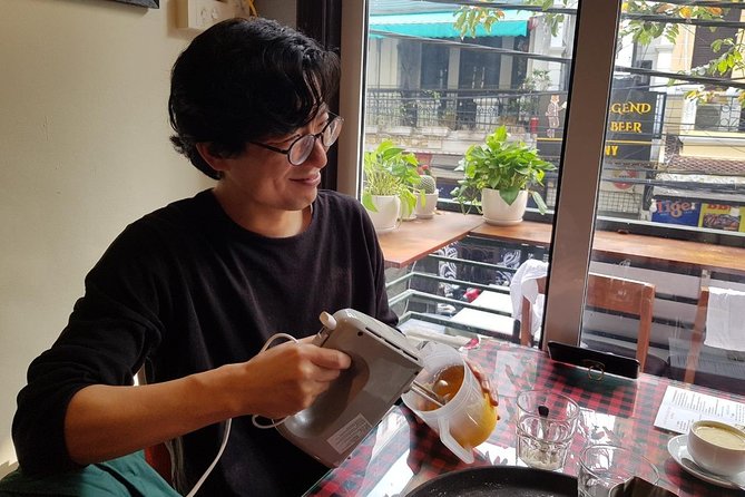 Hanoi daily egg coffee making course with local guide - Key points at a glance