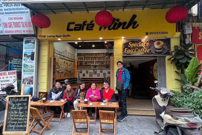 Hanoi Egg Coffee Class and Street Food Walking Tour - At Cafe Minh near Ta Hien Beer Street