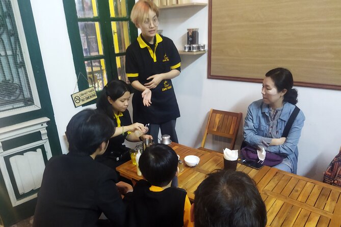 Hanoi Egg Coffee Class and Street Food Walking Tour - Three Vietnamese coffee styles in one lesson