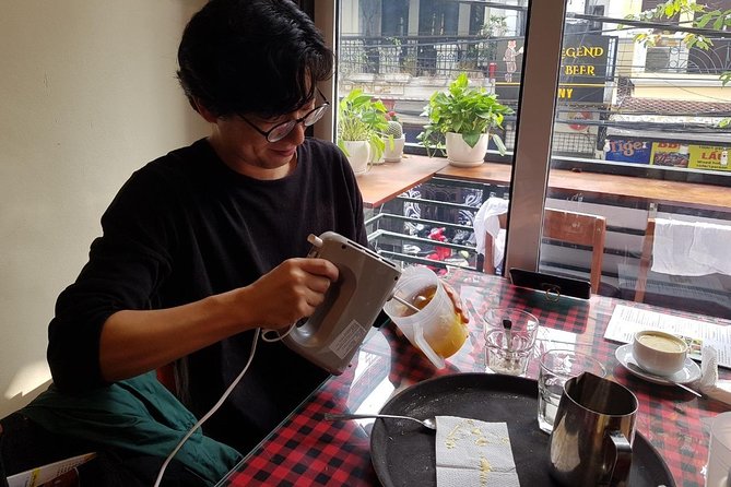 Hanoi Egg Coffee Making Course - Mixing your own Hanoi egg coffee