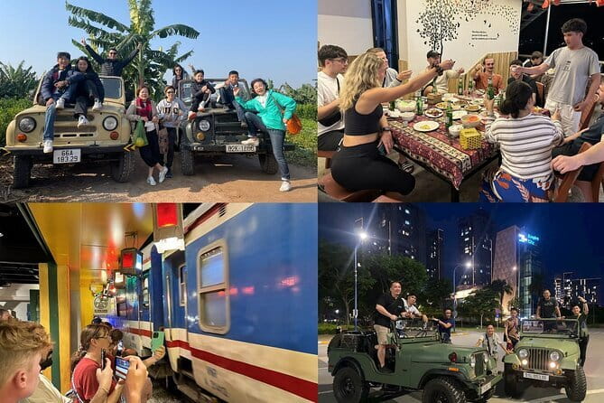 Hanoi Jeep Night Street Foodie Tour, Train Street and Egg Coffee - Starting in the Old Quarter at 6:00 pm