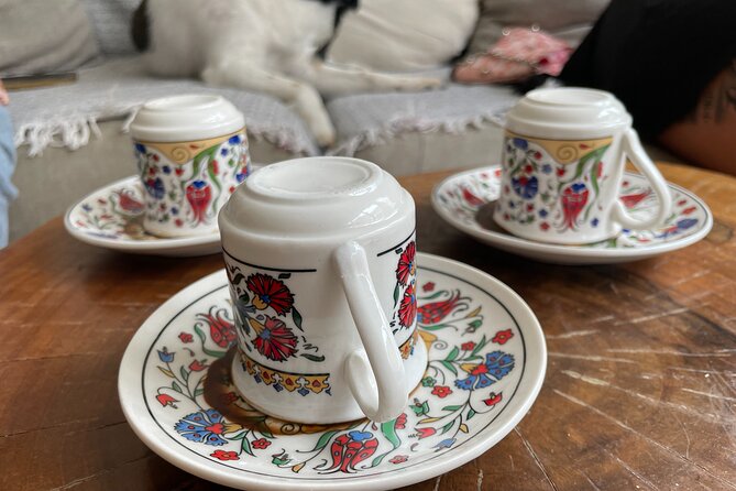 Istanbul Home Style Turkish Coffee Making and Fortune Telling - Reading the grounds after the last sip