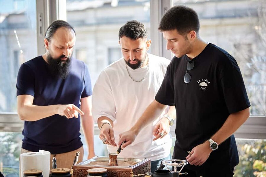 Istanbul: Turkish Coffee Brewing on Sand + Gift Set - A coffee workshop between Galataport and Galata Tower