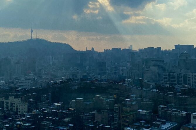 Seoul Cafe Hopping East Experience - The Seoul City Wall at sunset