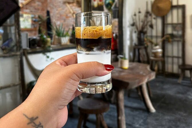 Six Cups of Vietnam Coffee Workshop in Hanoi with Local Barista - Sampling salt coffee and coconut coffee