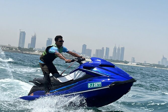 Supercharge Jet Ski Ride DUBAI Views + FREE PICS, VIDS & COFFEE - Palm Atlantis and Atlantis The Royal Views