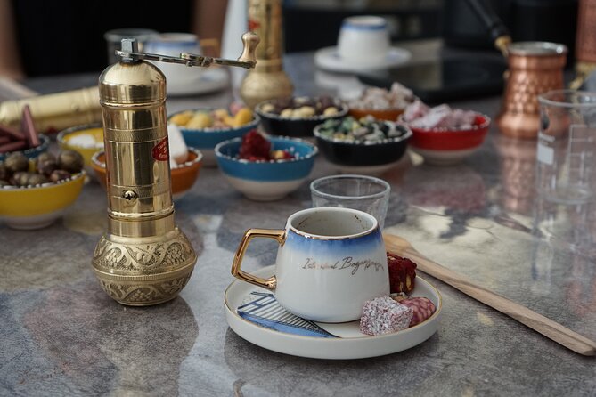 Turkish Coffee on Sand Workshop: Fortune Telling & Gift Set - Reading the grounds after the last sip