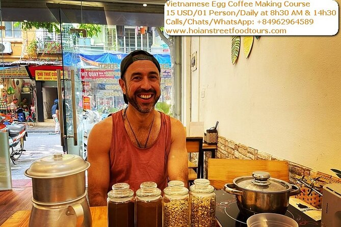 Vietnamese Egg Coffee Making Course in Hoi An - A spring roll makes the coffee lesson more useful