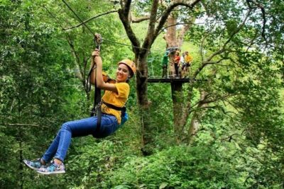 Zipline & Coffee with Waterfall Views in Koh Samui
