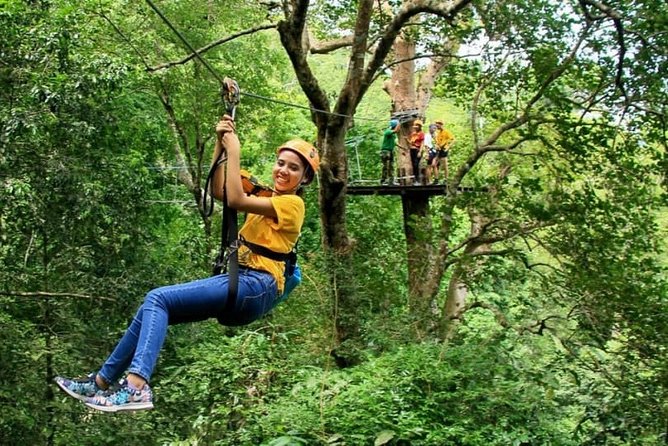 Zipline & Coffee with Waterfall Views in Koh Samui - Safety training before the first line
